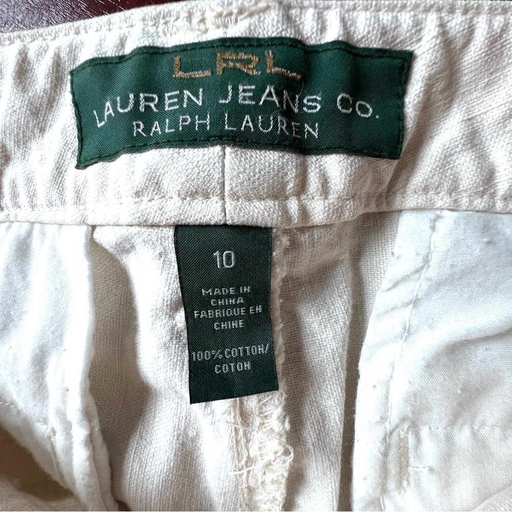 Lauren Ralph Lauren White Naval Academy Straight Leg Pants Size 10 - Picture 9 of 10